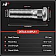APWHS063 20x Front & Rear M12-1.50 Wheel Lug Stud