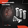 APWHS064 5x Front or Rear M12-1.50 Wheel Lug Stud