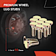 APWHS066 10x Front or Rear M12-1.25 Wheel Lug Stud