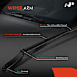 APWIA015 2 Pcs Front Windshield Wiper Arm