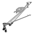 APWL0225 2x Front Windshield Wiper Linkage & Motor Assembly