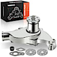 APWP0468 Polished Aluminum High Volume Short Water Pump with Gasket