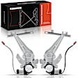 APWR0995 2x Rear Power Window Regulator with Motor