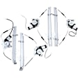 APWR1641 4x Front & Rear Power Window Regulator with Motor