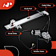 APWR1713PG Front Driver Power Window Motor & Regulator Assembly
