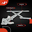 APWR3000 2 Pcs Rear Power Window Regulator without Motor