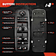 APWS0174 Front Driver Power Window Switch