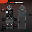 APWS0680 Front Driver Power Window Switch
