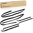 APWSL014 6 Pcs Window Sweep & Run Channel Weatherstrip Kit