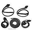APWSL023 5 Pcs Driver & Passenger Weatherstrip Seals Kit