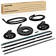 APWSL028 9 Pcs Roof Rail Window Door Trunk Weatherstrip Seal
