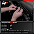 APWSL031 4 Pcs Front & Rear Door Moulding Weatherstrip Seal with Clip