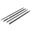 APWSL040 4 Pcs Front & Rear Window Moulding Trim Weatherstrip Seal
