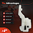 APWSR031 Windshield Washer Reservoir with Cap & Pump