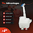APWSR060 Windshield Washer Reservoir with Pump & Cap