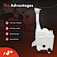 APWSR074 Windshield Washer Reservoir with Cap & Pump