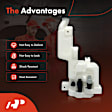 APWSR123 Windshield Washer Reservoir with Cap & Pump