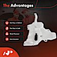 APWSR217 Windshield Washer Reservoir Tank with Cap & Pump
