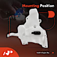APWSR217 Windshield Washer Reservoir Tank with Cap & Pump