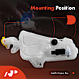APWSR257 Windshield Washer Reservoir with Pump Cap Sensor Hose