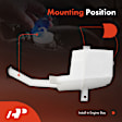 APWSR322 Front Windshield Washer Reservoir Tank with Cap