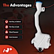 APWSR594 Windshield Washer Reservoir with Pump & Cap