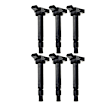 IC0104 6x Ignition Coils with 4 Pins