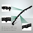 YHTBBT10168 Rear Driver Upper ABS Plastic Bumper Cover Support
