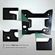 YHTBBT10976 Front Driver Steel Bumper Bracket