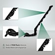 YHTBBT11504 Rear Passenger POM Plastic Bumper Bracket