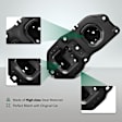YHTBBT11618 Front Passenger High Strength Steel Bumper Bracket