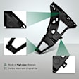 YHTBBT11671 Front Passenger Lower Plastic Bumper Bracket