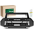 YHTBUR0056 Fine Textured Black Carbon Steel Winch Front Bumper Grille Guard with Winch Frame