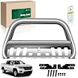YHTBUR0079 3 Inch Silver S/S 304 Bull Bar Push Front Bumper Grille Guard