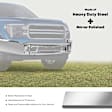 YHTBUR0131 Chrome Steel Front Bumper without Fog Light Holes