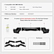 YHTBUR0197 Front Bumper Face Bar with Fog Light Holes
