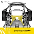 YHTFAES0025 Front Crossmember Subframe Cradle