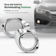 YHTFLC0139 2 Pcs Front Set Fog Light Bezel Lamp Trim