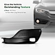 YHTFLC0420 Front Passenger Textured Fog Lamp Bezel Bumper Insert