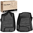 YHTFM10020 2 Pcs Front Black TPE textured Floor Mats