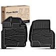YHTFM10026 2 Pcs Front Black TPE textured Floor Mats Liners