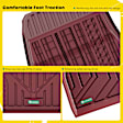 YHTFM10102 3 Pcs Front & Rear Red TPE textured Floor Mats Liners