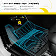 YHTFM10115 3 Pcs Front & Rear Black TPE textured Floor Mats Liners
