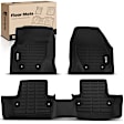 YHTFM10161 3 Pcs Front & Rear Black Floor Mats Liners