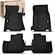 YHTFM10174 3 Pcs Front & Rear Black Floor Mats Liners