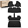 YHTFM10203 5 Pcs Front & Rear Black Floor Mats Liners
