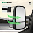 YHTMI0012 2 Pcs Chrome Power Adjust Heated Towing Mirror Assembly