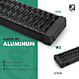 YHTSBAR0532 7 Inch Textured Black Aluminum Running Boards
