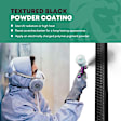 YHTSBAR0532 7 Inch Textured Black Aluminum Running Boards