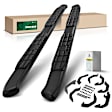 YHTSBAR0672 4.25 Inch Black Steel Side Step Bars